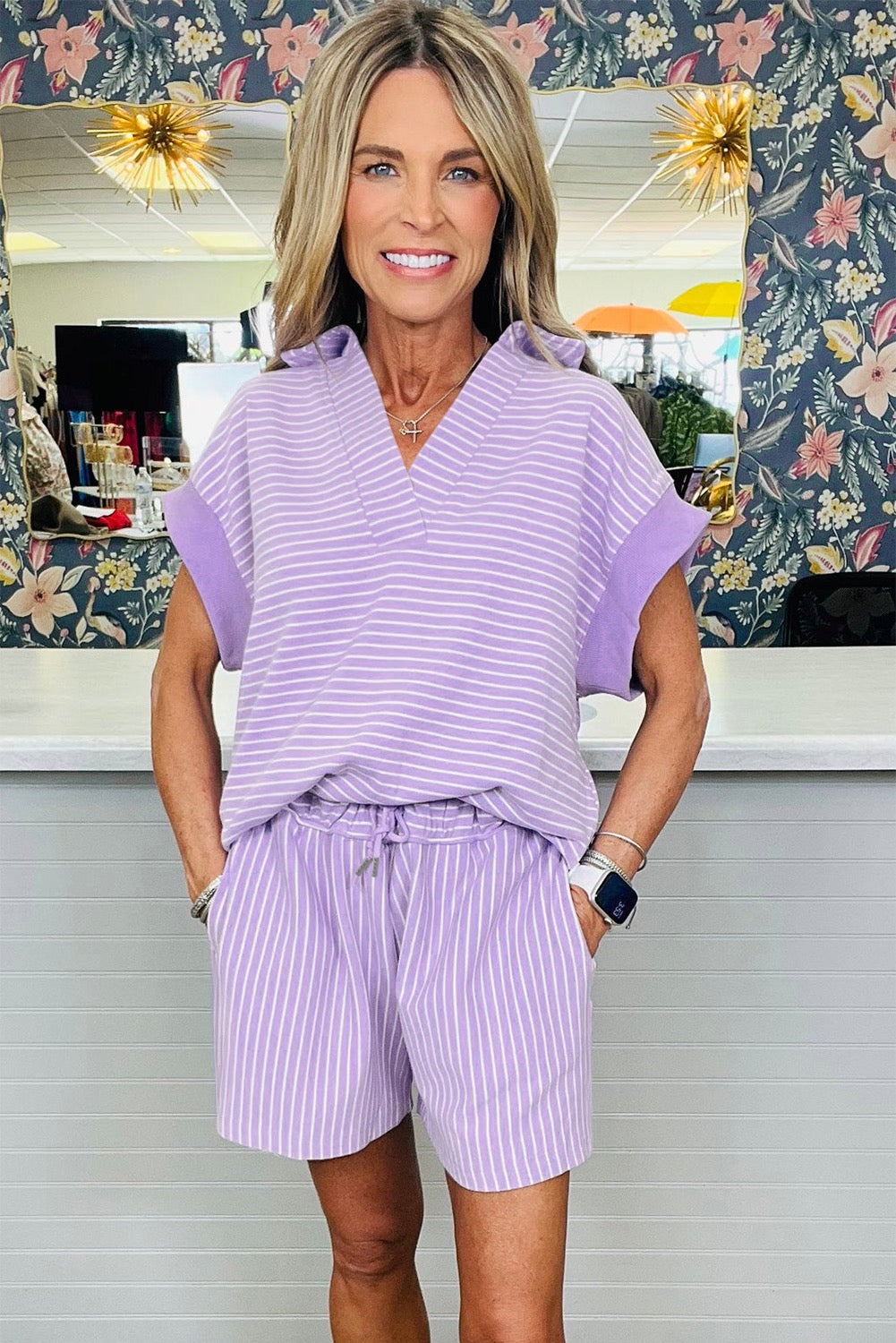 Purple Stripe Set