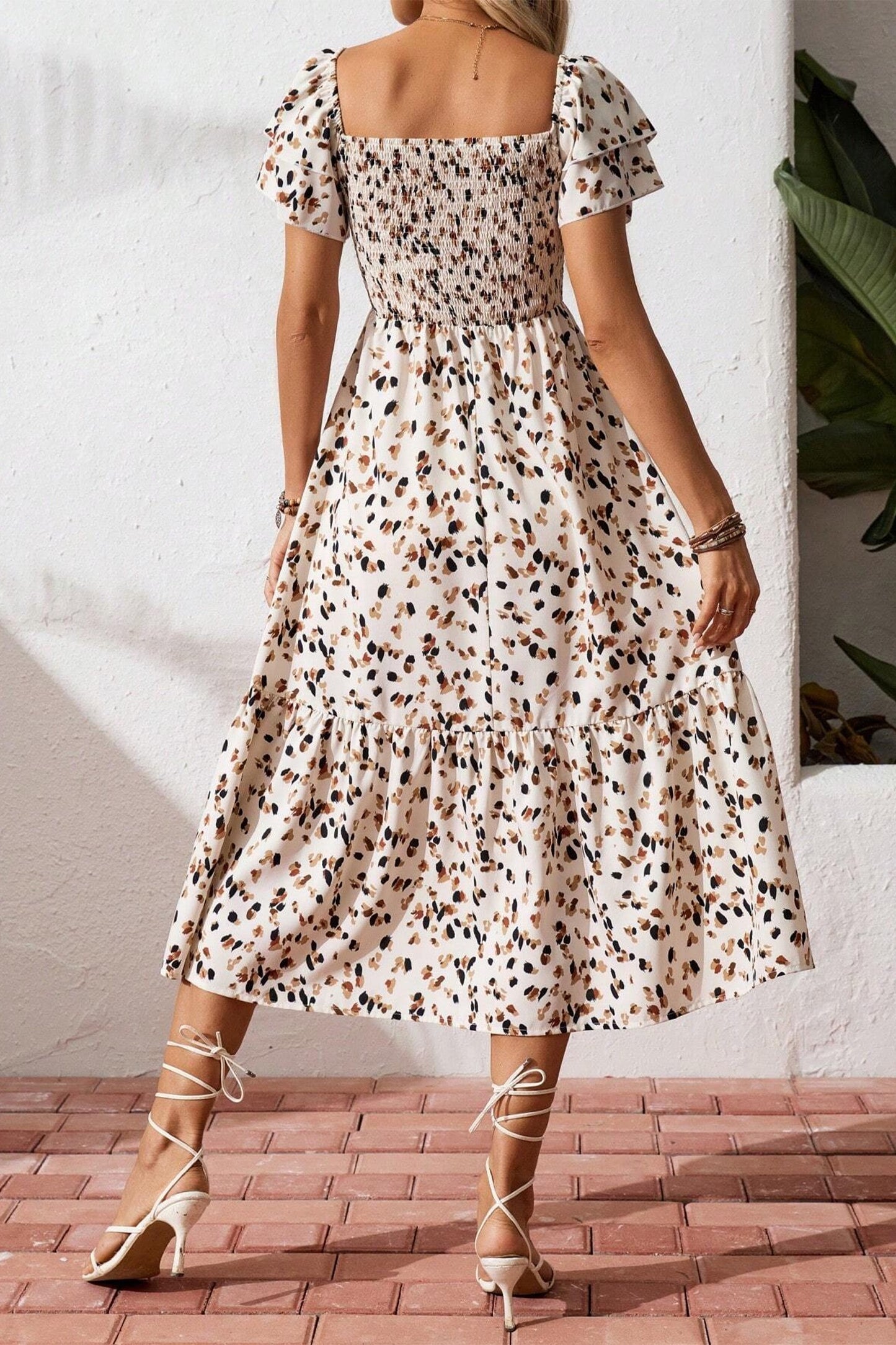 Beige Dusti mock dress