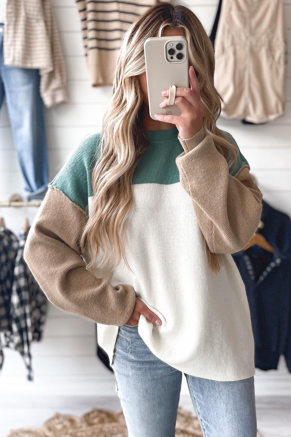 Ribbed baggy Sweater