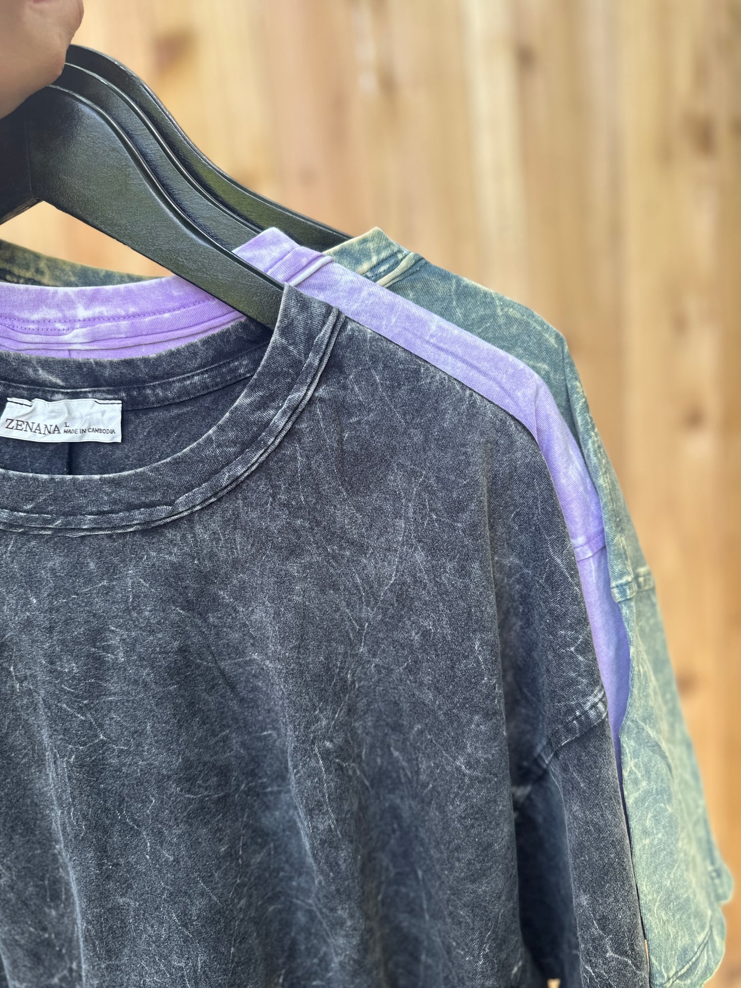 Acid Wash Boxy Crop