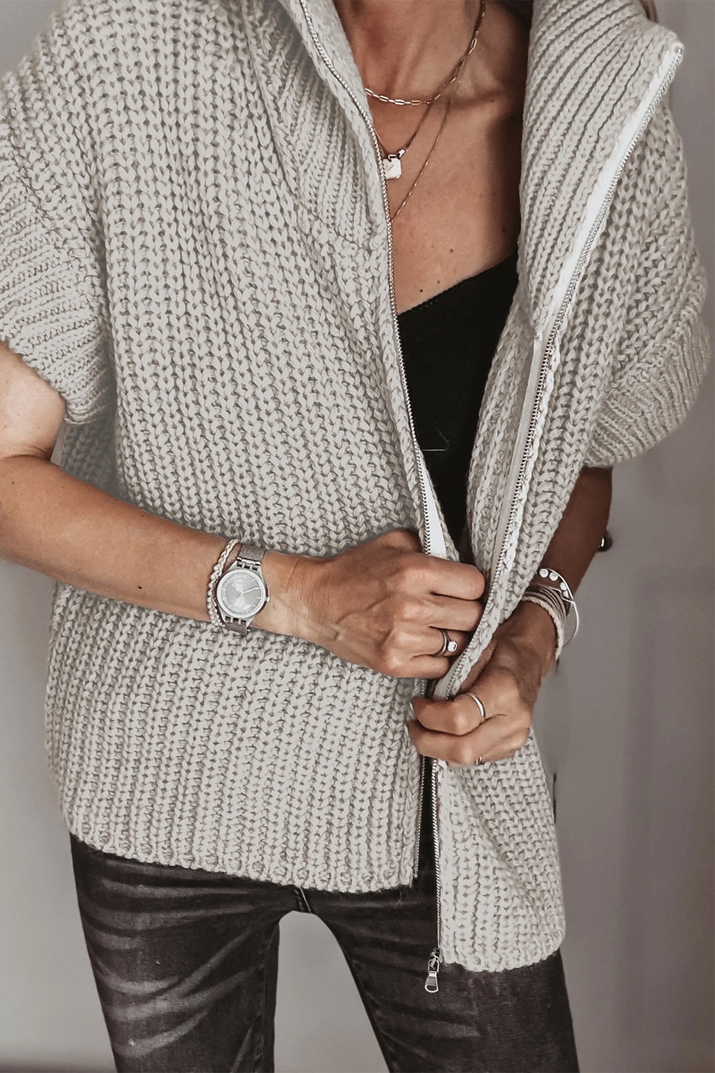 Jet Stream Zipper Sweater