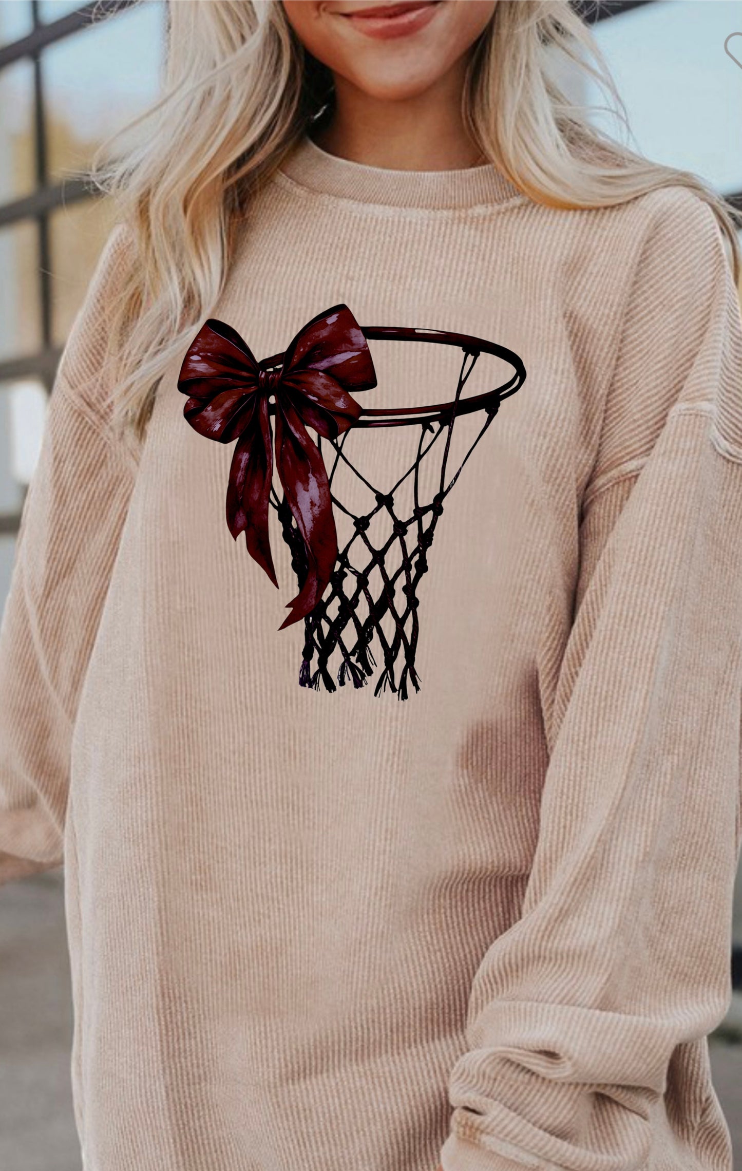 Vintage Bow Hoops Crewneck