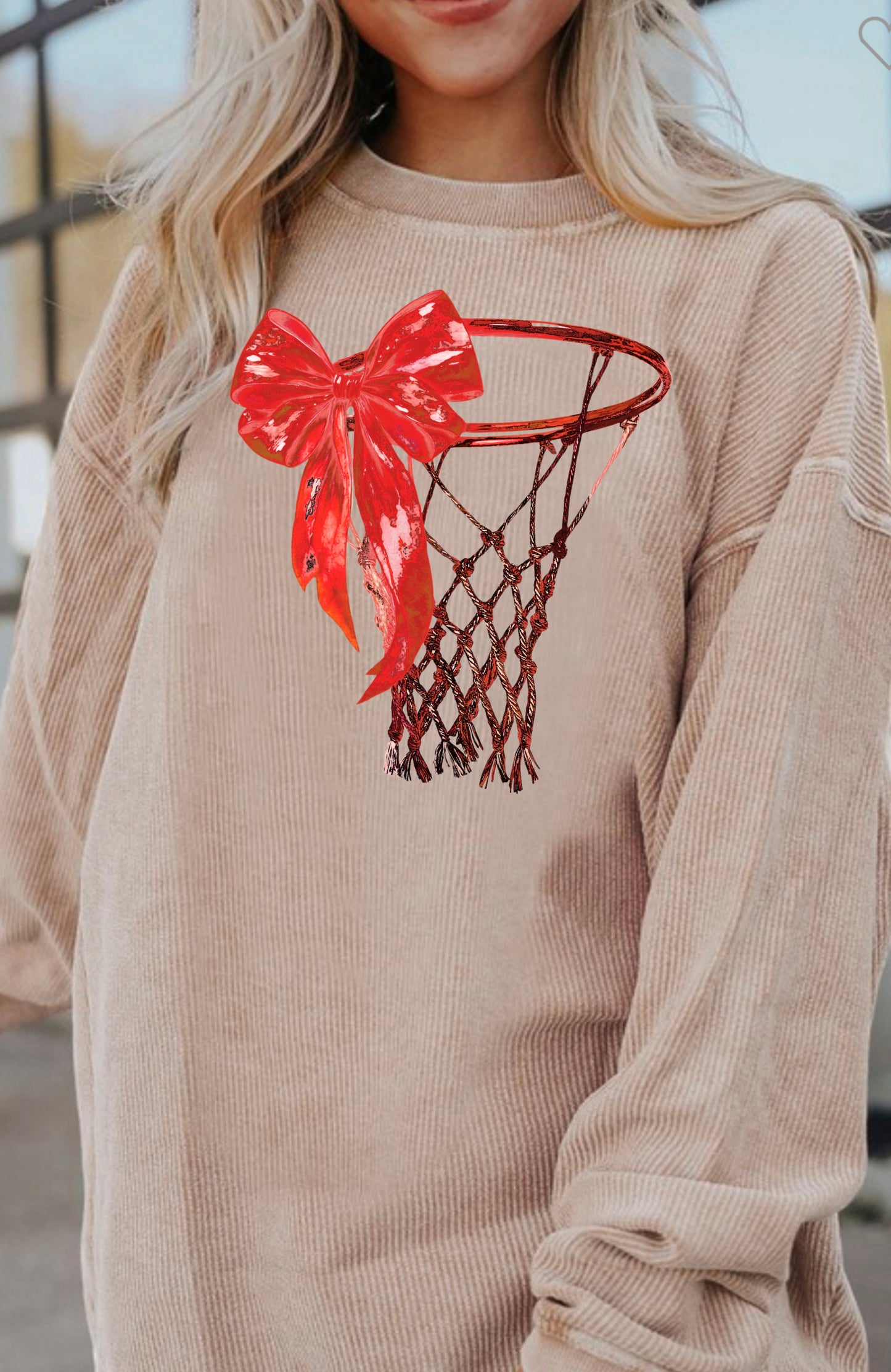 Vintage Bow Hoops Crewneck