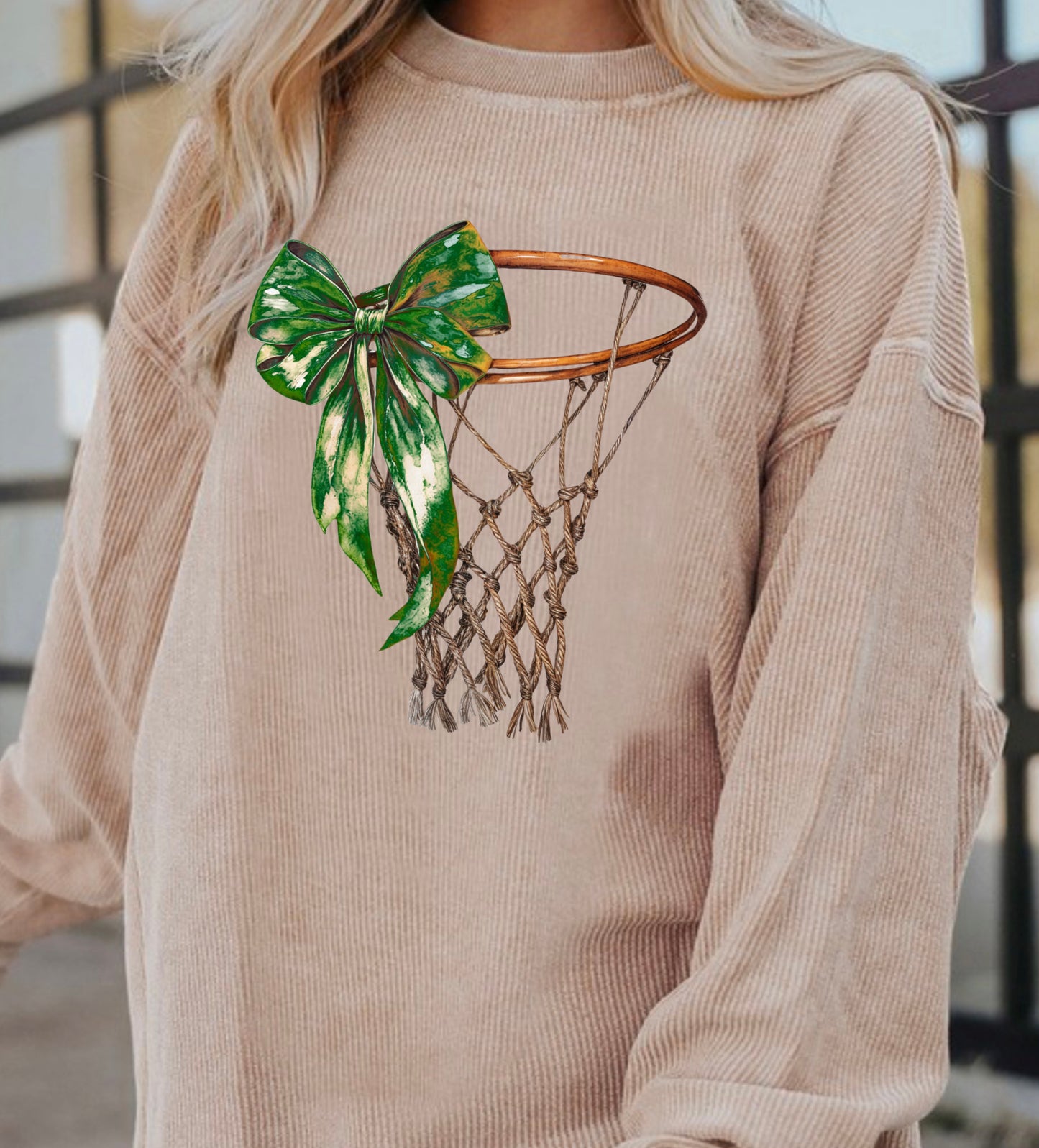 Vintage Bow Hoops Crewneck