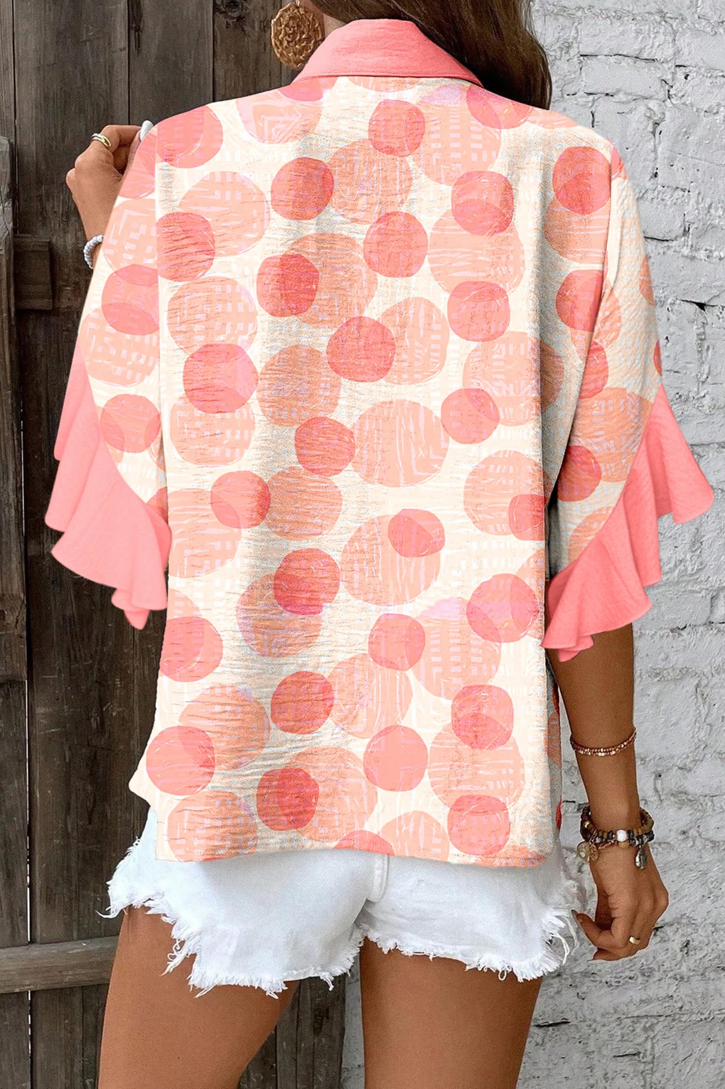 Polka Dot Baby Doll Top