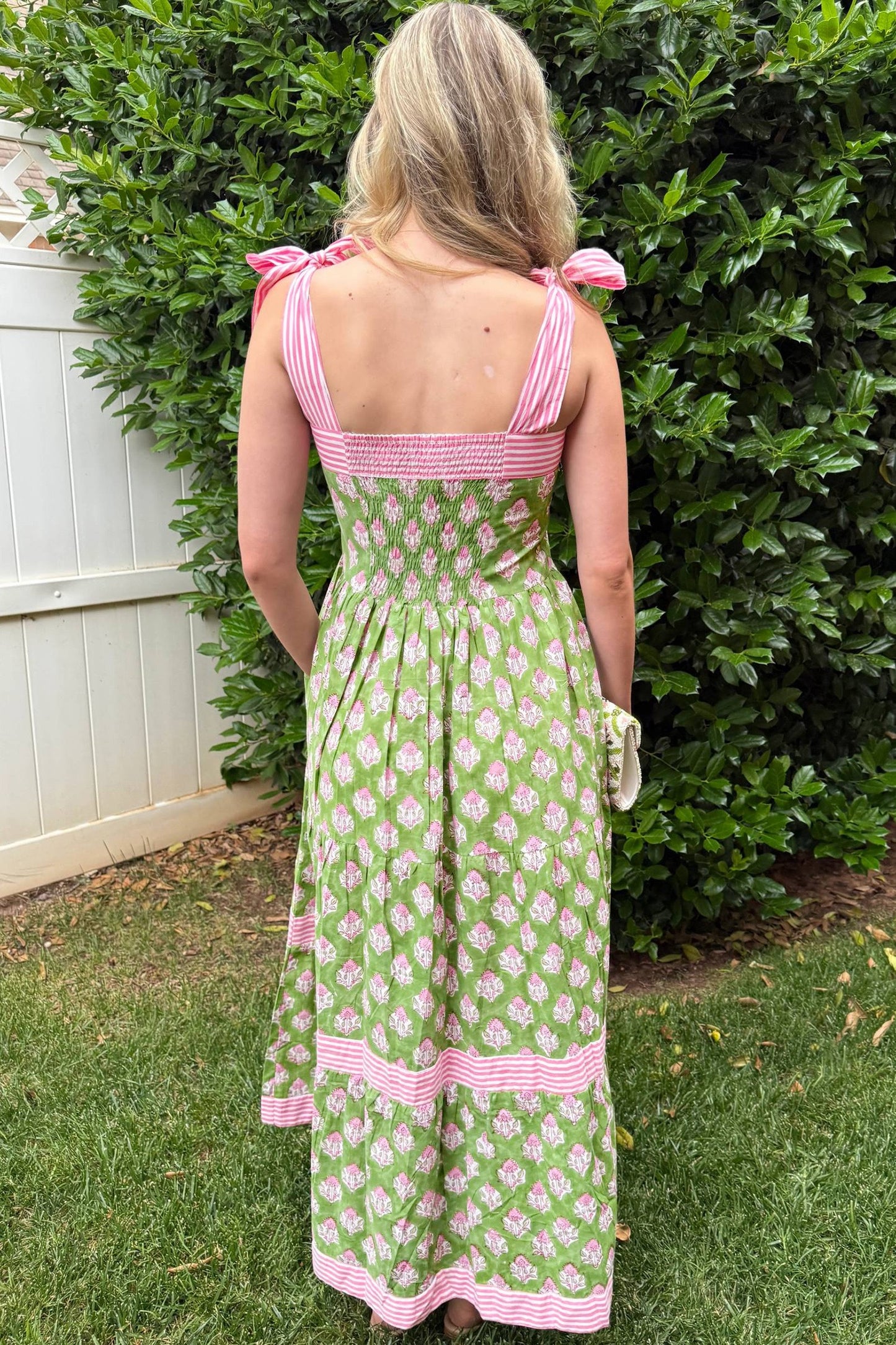 Green Floral maxi