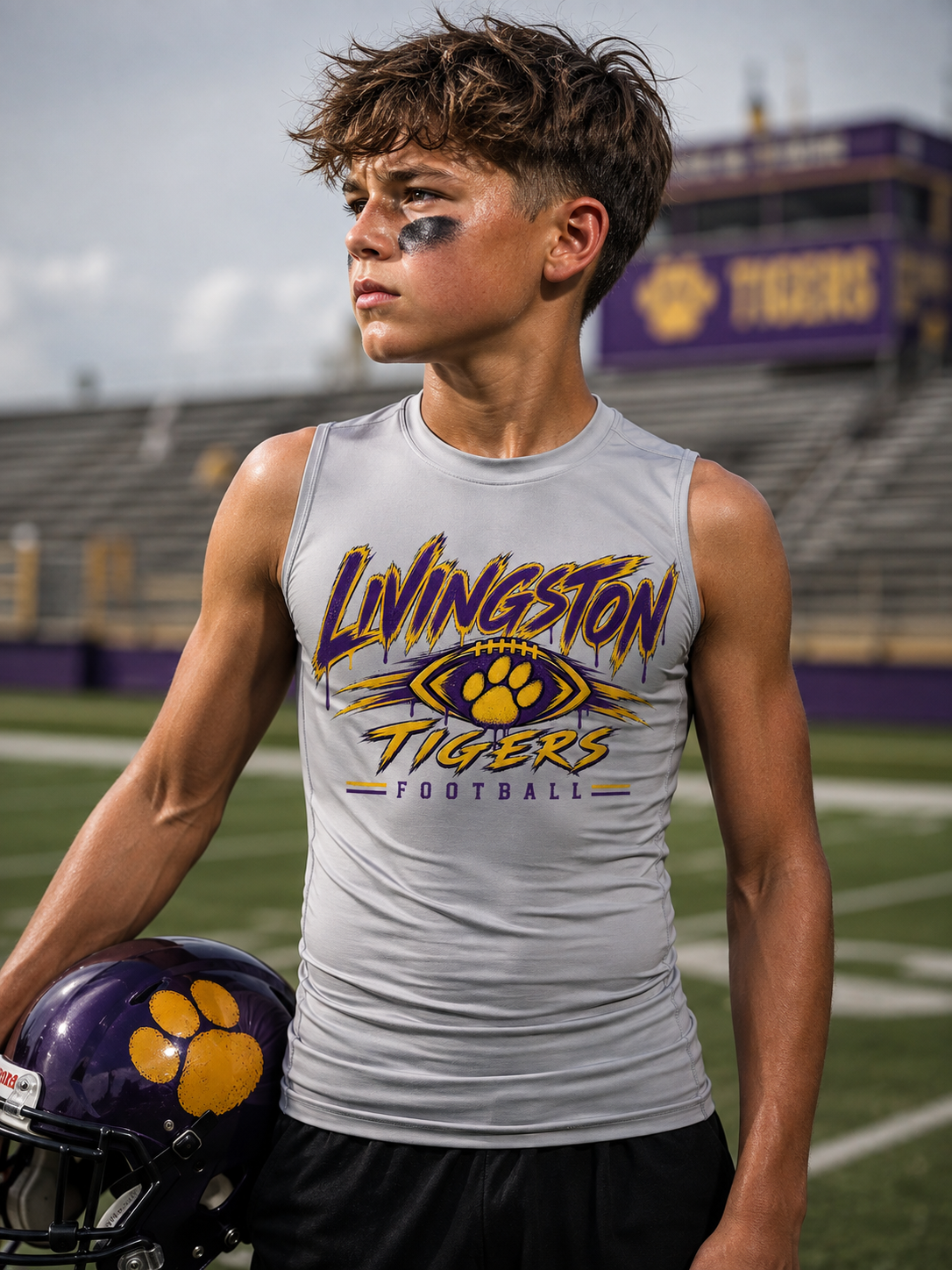 Livingston tigers compression shirt