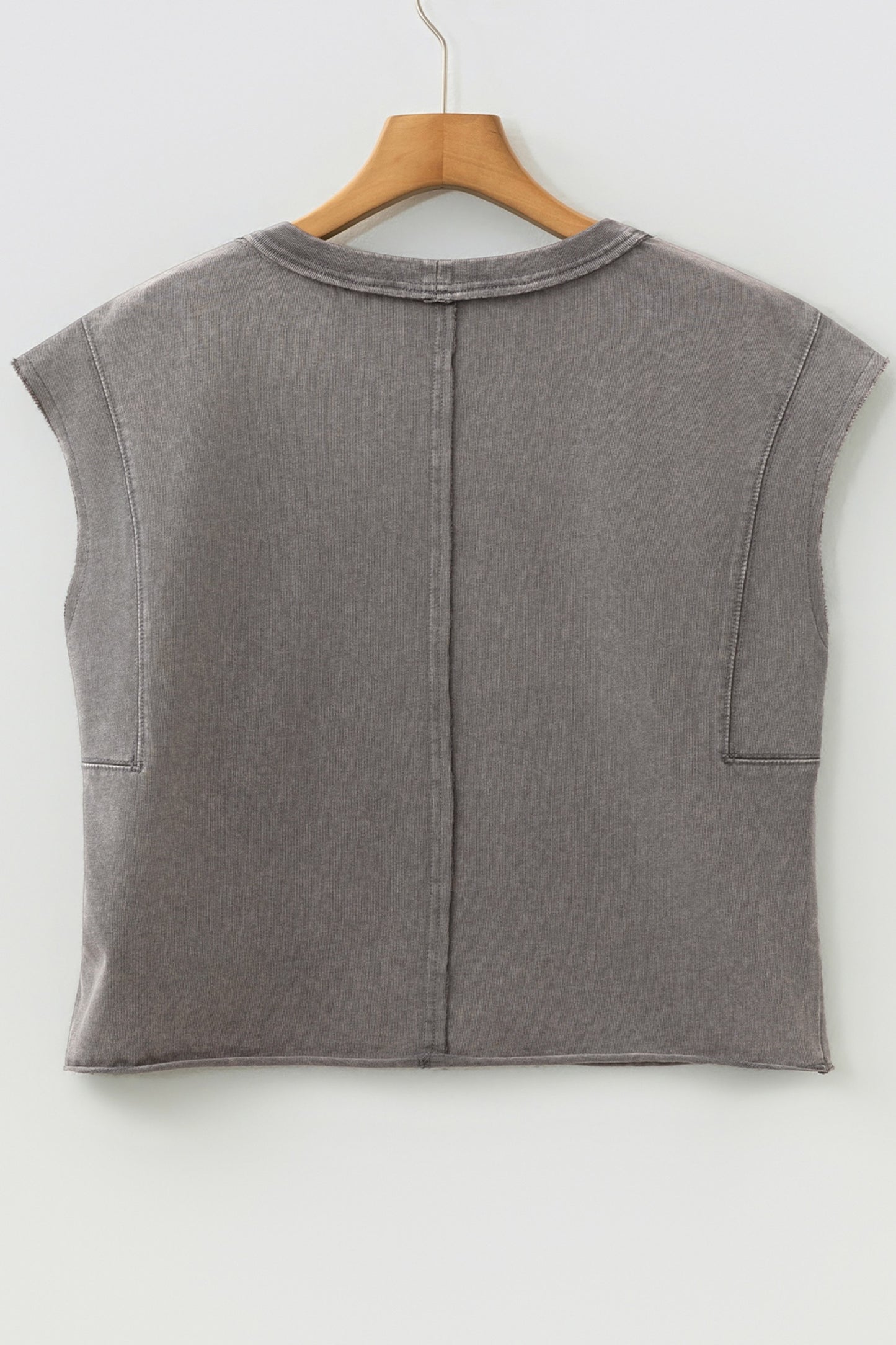 Mineral wash Cap sleeve top