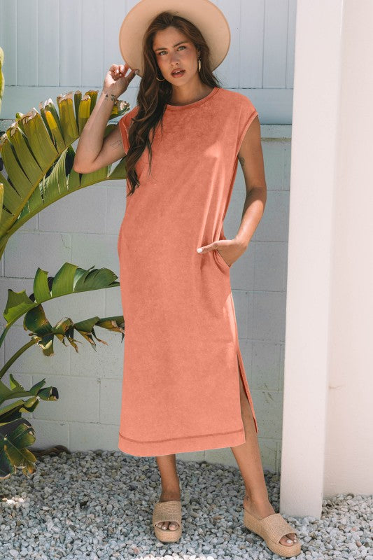 Mineral wash dress