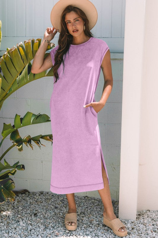 Mineral wash dress