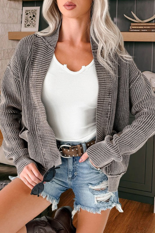 Exposed Seam Cardi