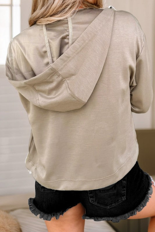 Bow embroidered jacket
