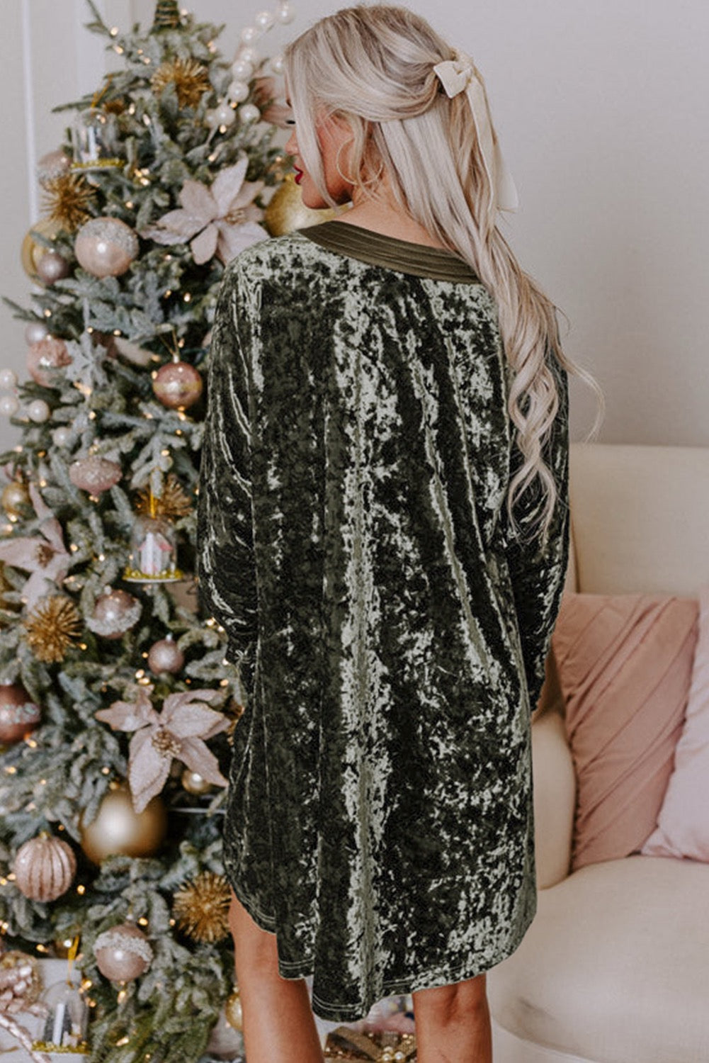 Mistletoe Velvet Dress