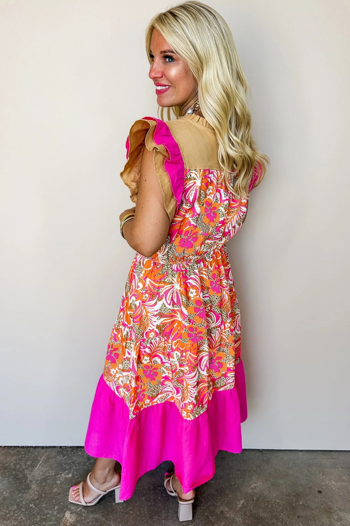 Rose Floral Print Dreas