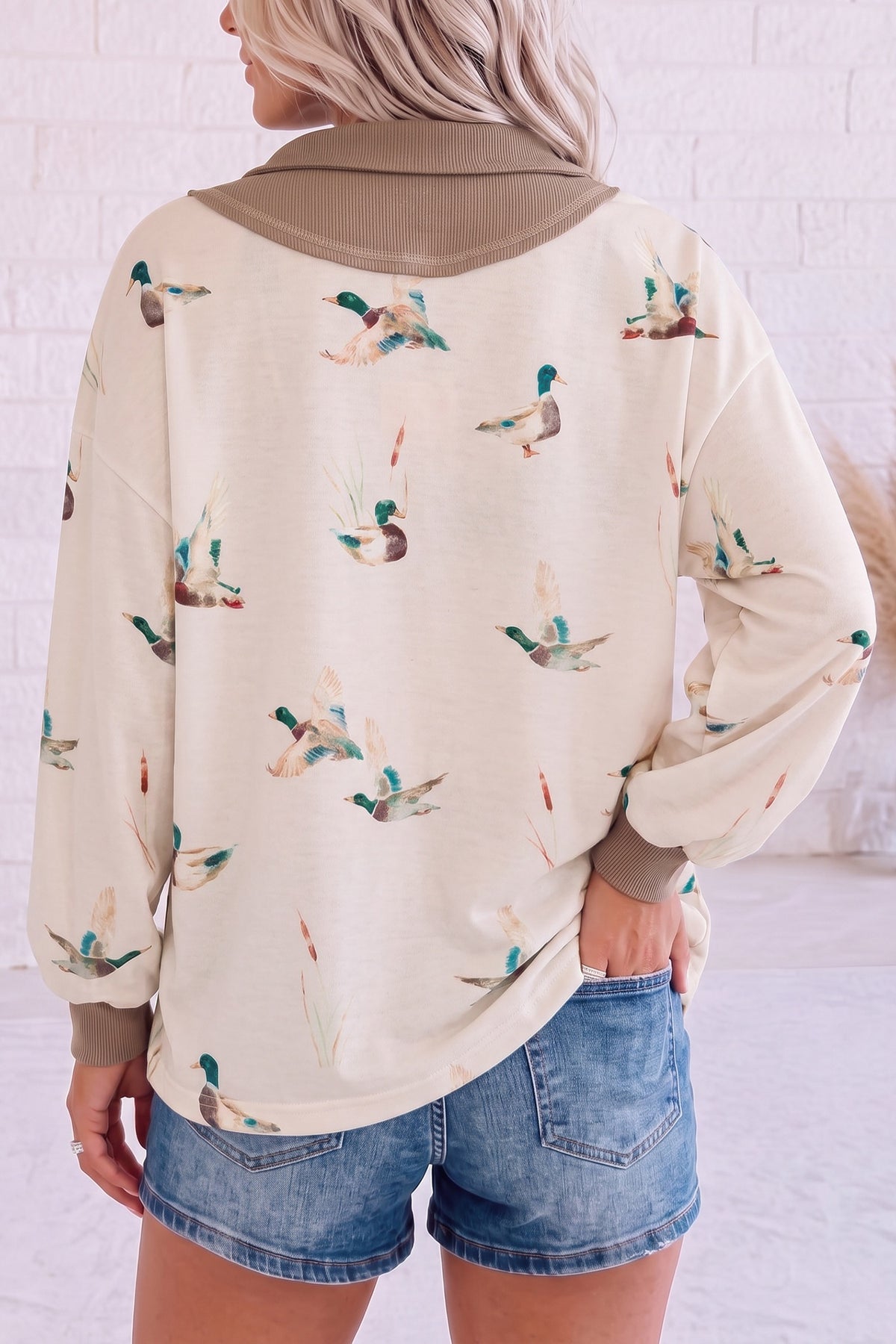 Mallard Zip Tunic Top