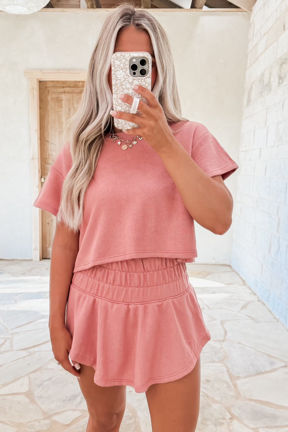 High Waisted Skort Set