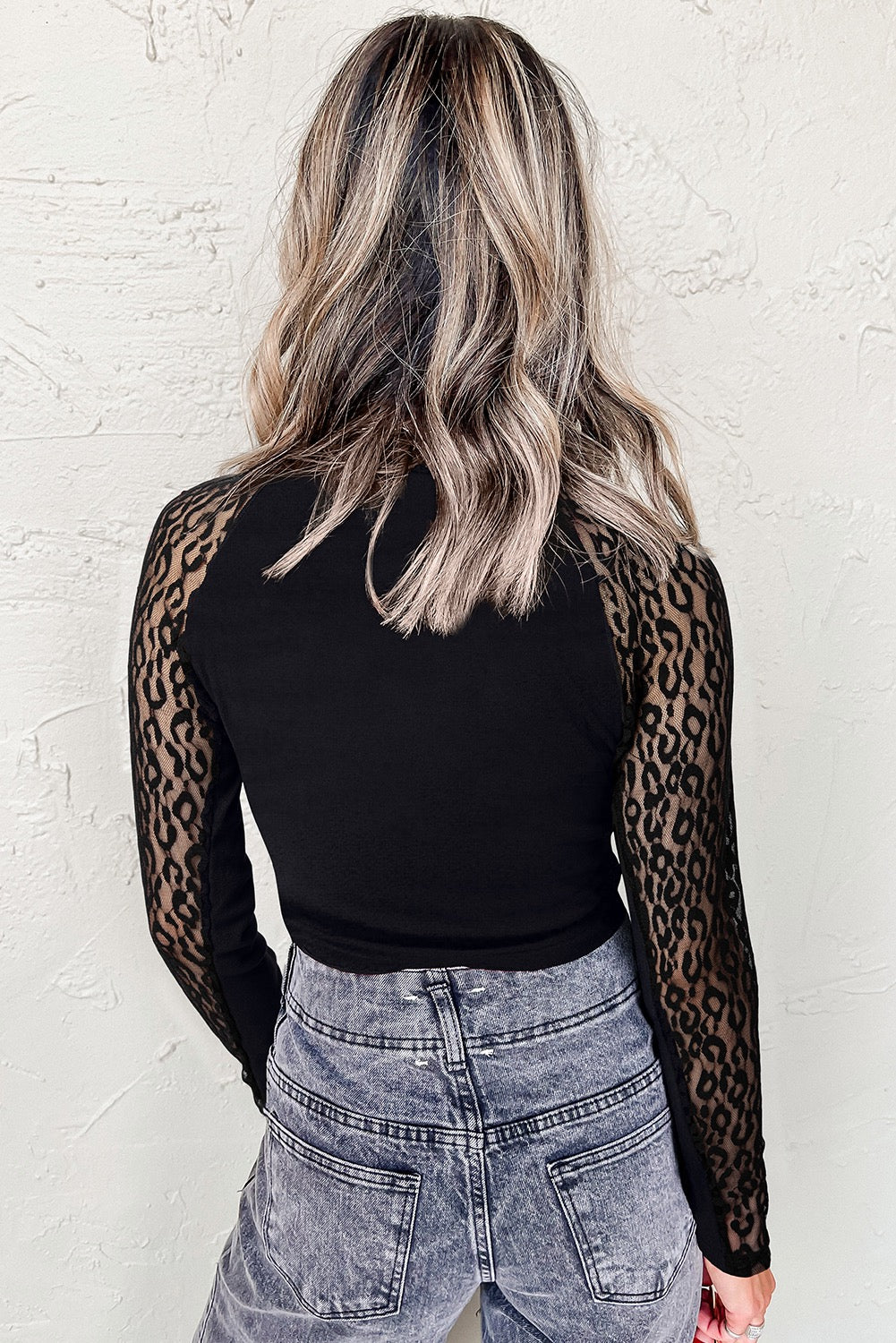 Black Lace long sleeve top