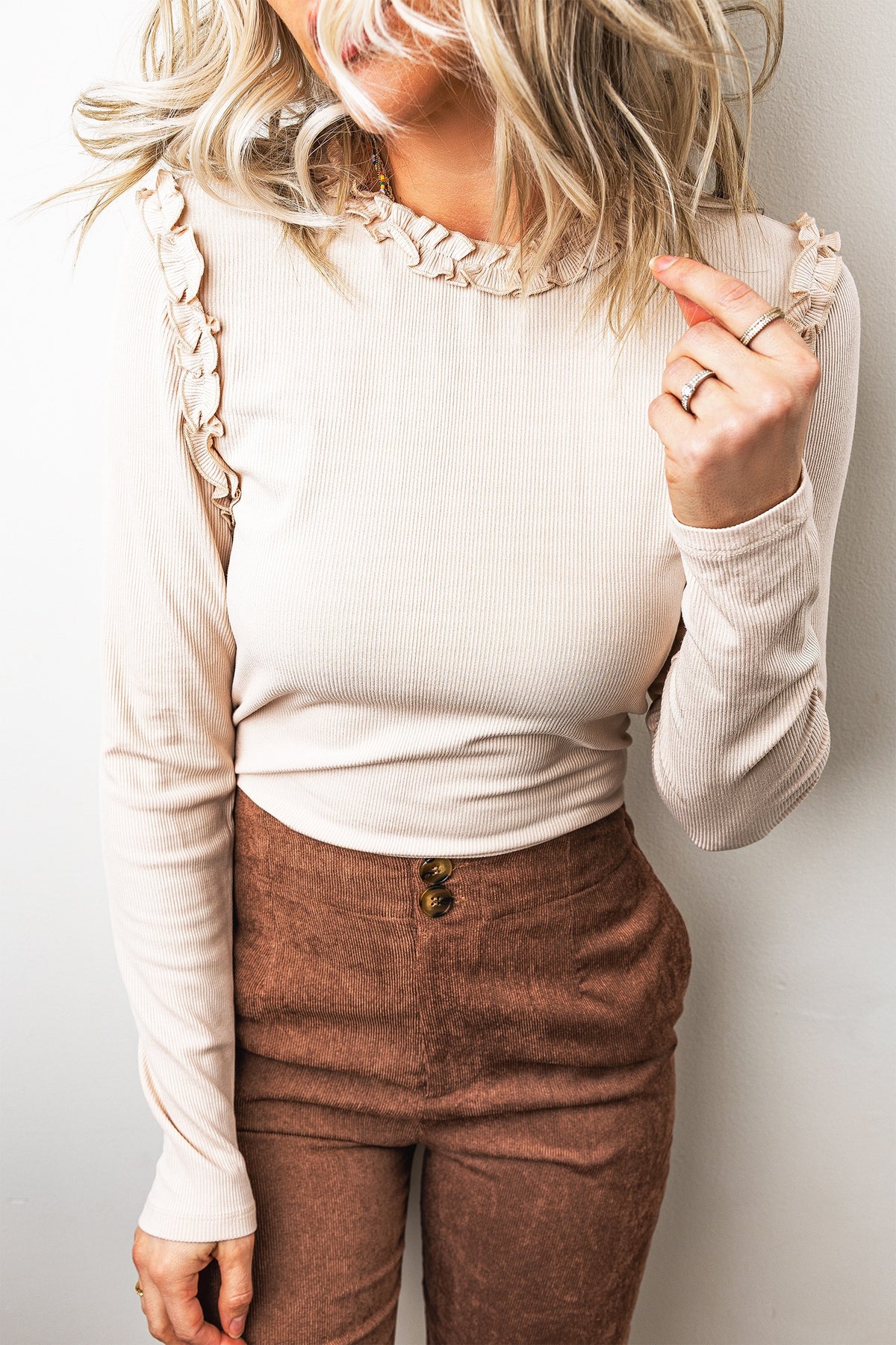 Solid Frill Top