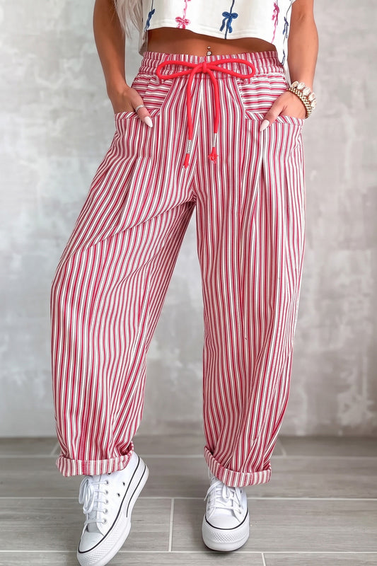 Red Stripe Pants
