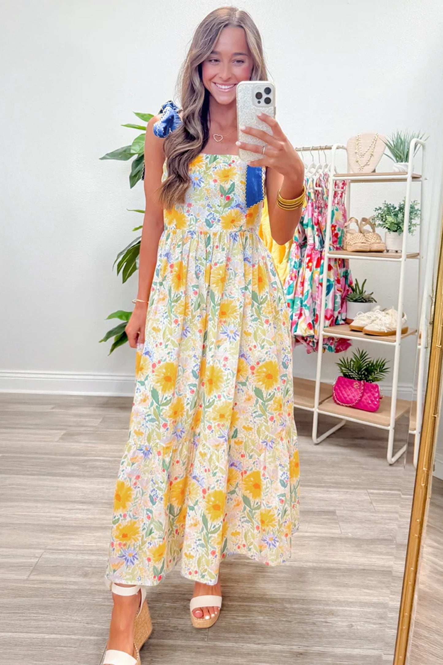 Yellow Floral Maxi
