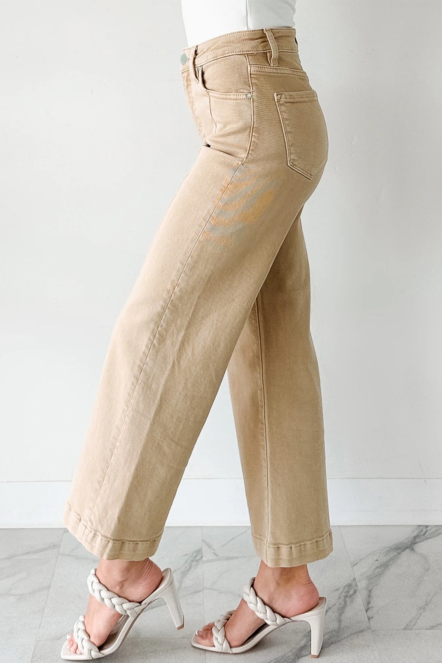 Apricot Wideleg Cropped Jean