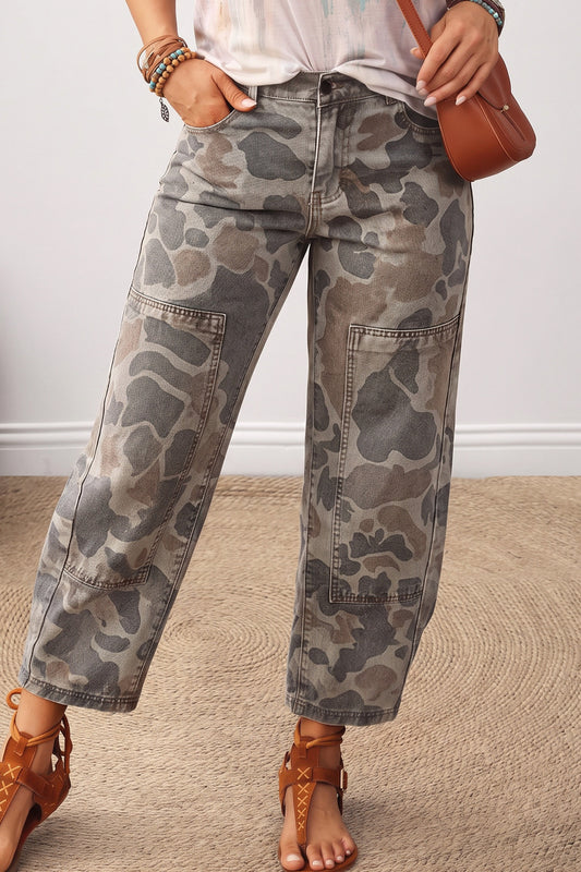 Camo Ankle Jeans