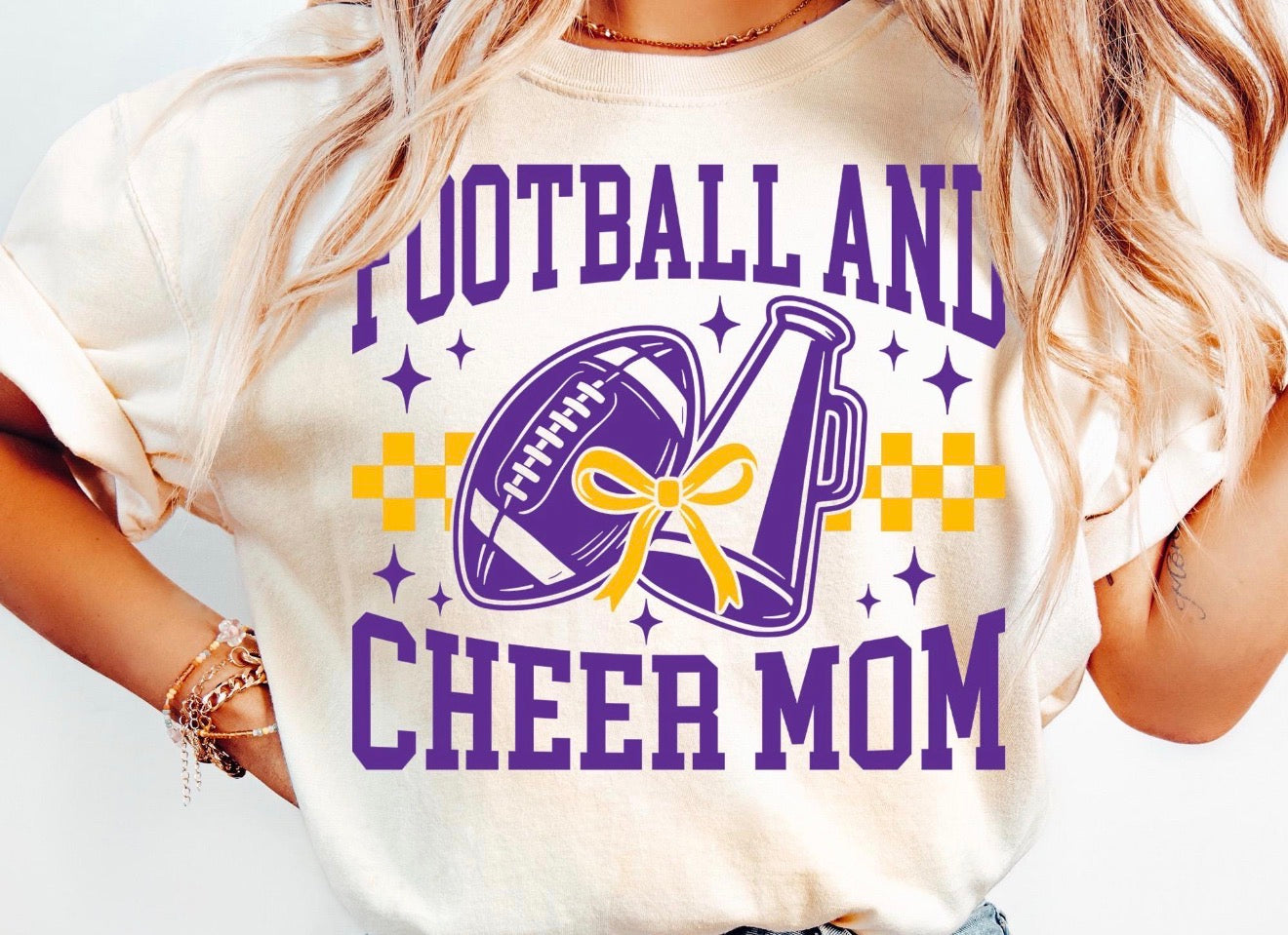 Football and cheer mom