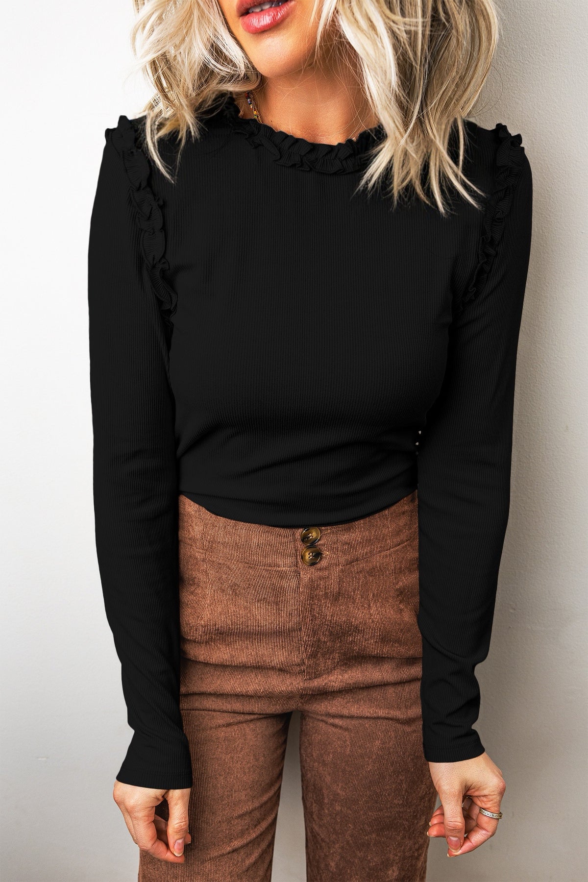 Solid Frill Top