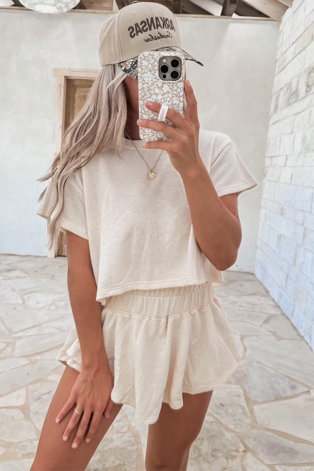 High Waisted Skort Set