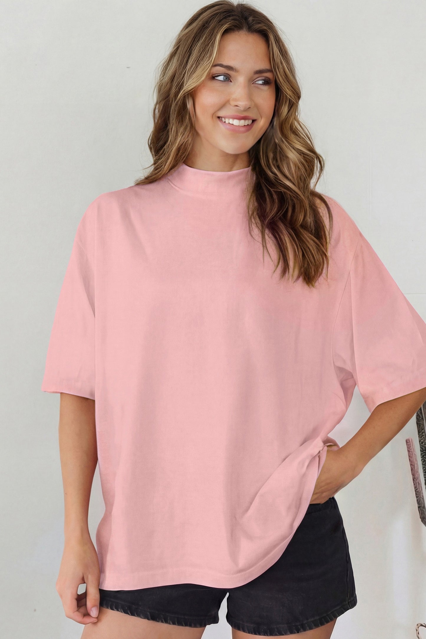 High Neck Oversized Tee