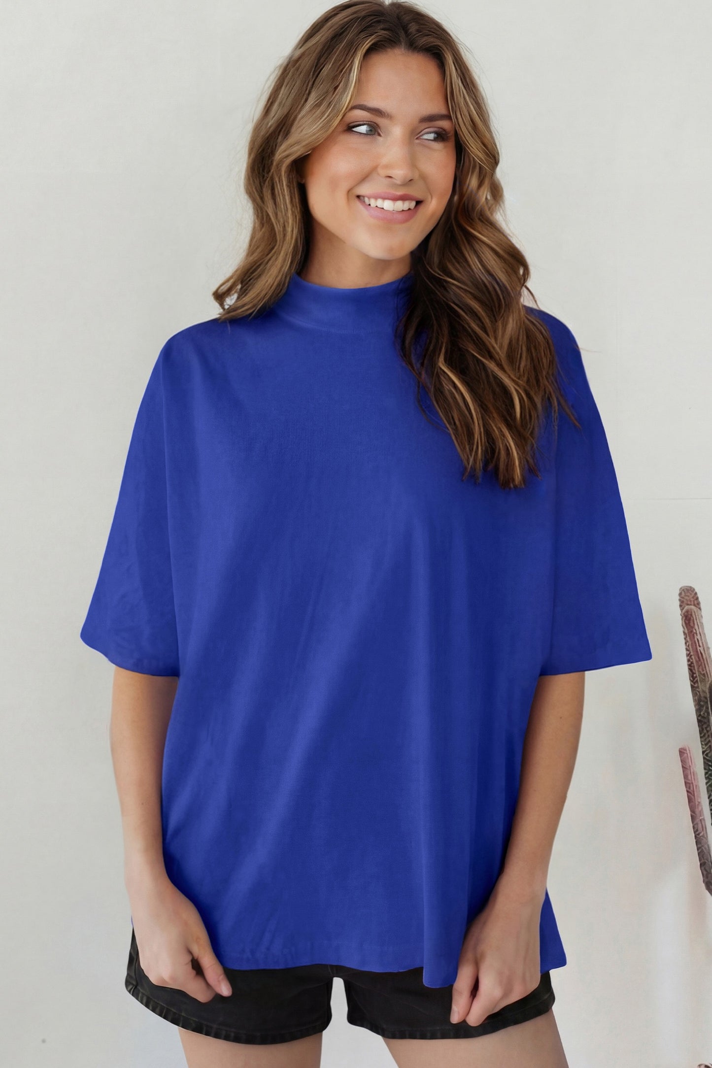 High Neck Oversized Tee
