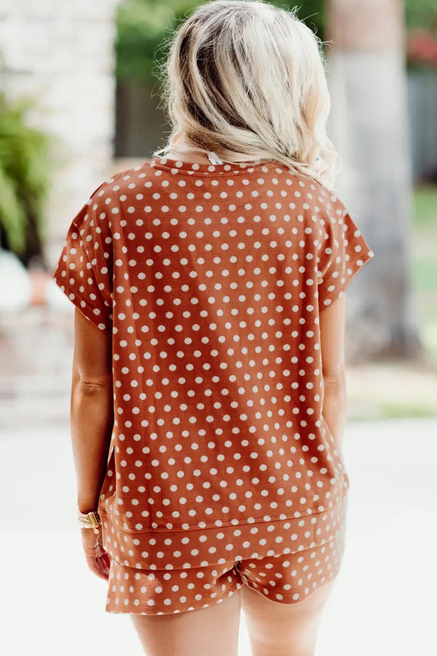 Brown Polka Dot Set