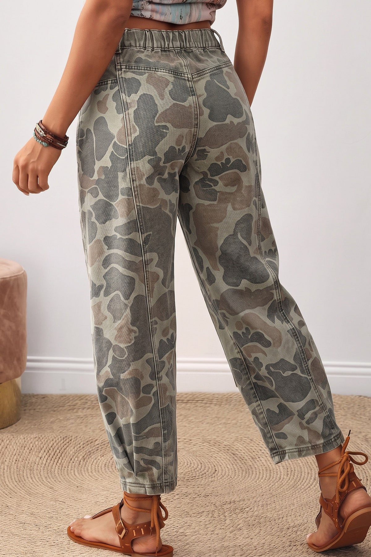 Camo Ankle Jeans