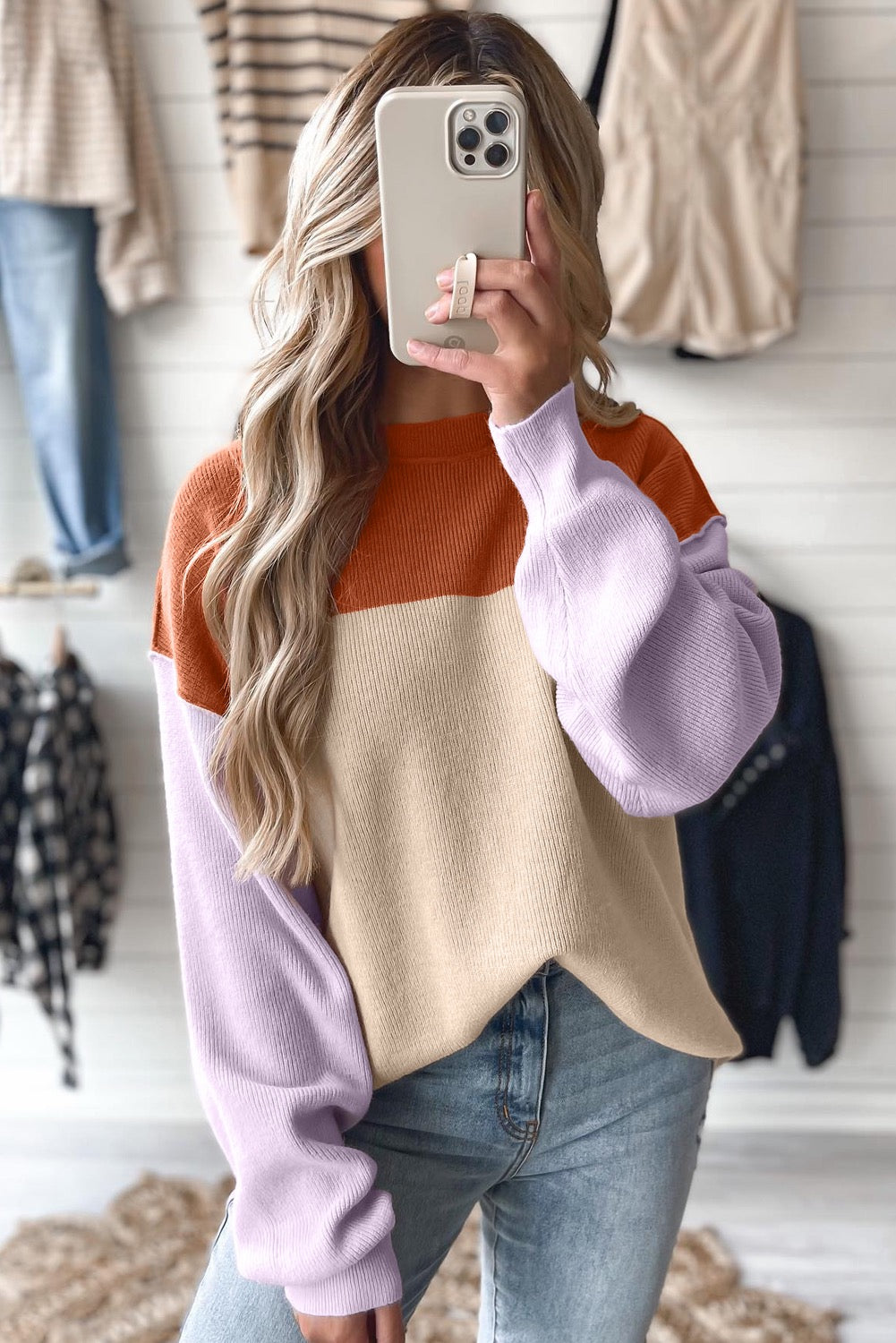 Ribbed baggy Sweater