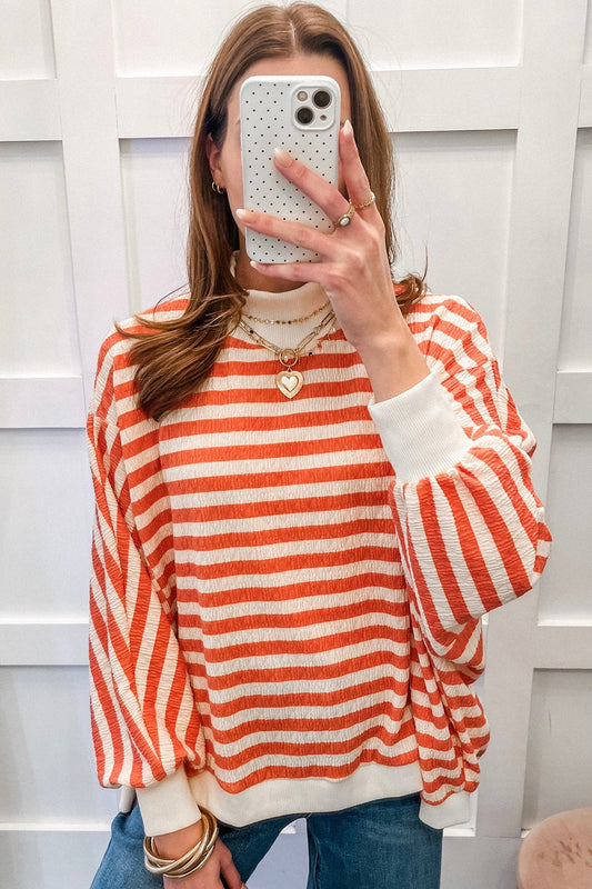Orange Stripe Sweater