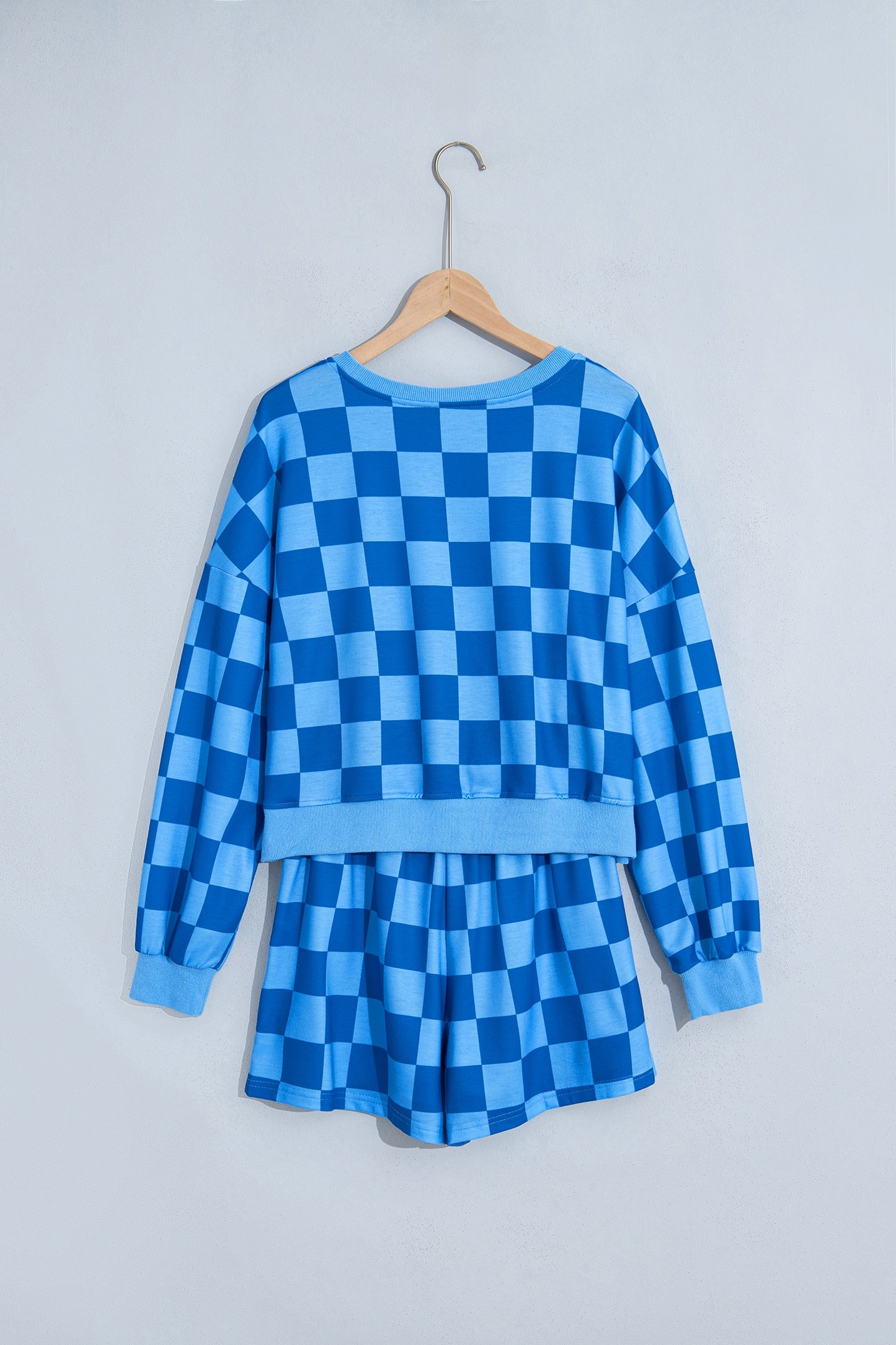 Blue Plaid Check Set