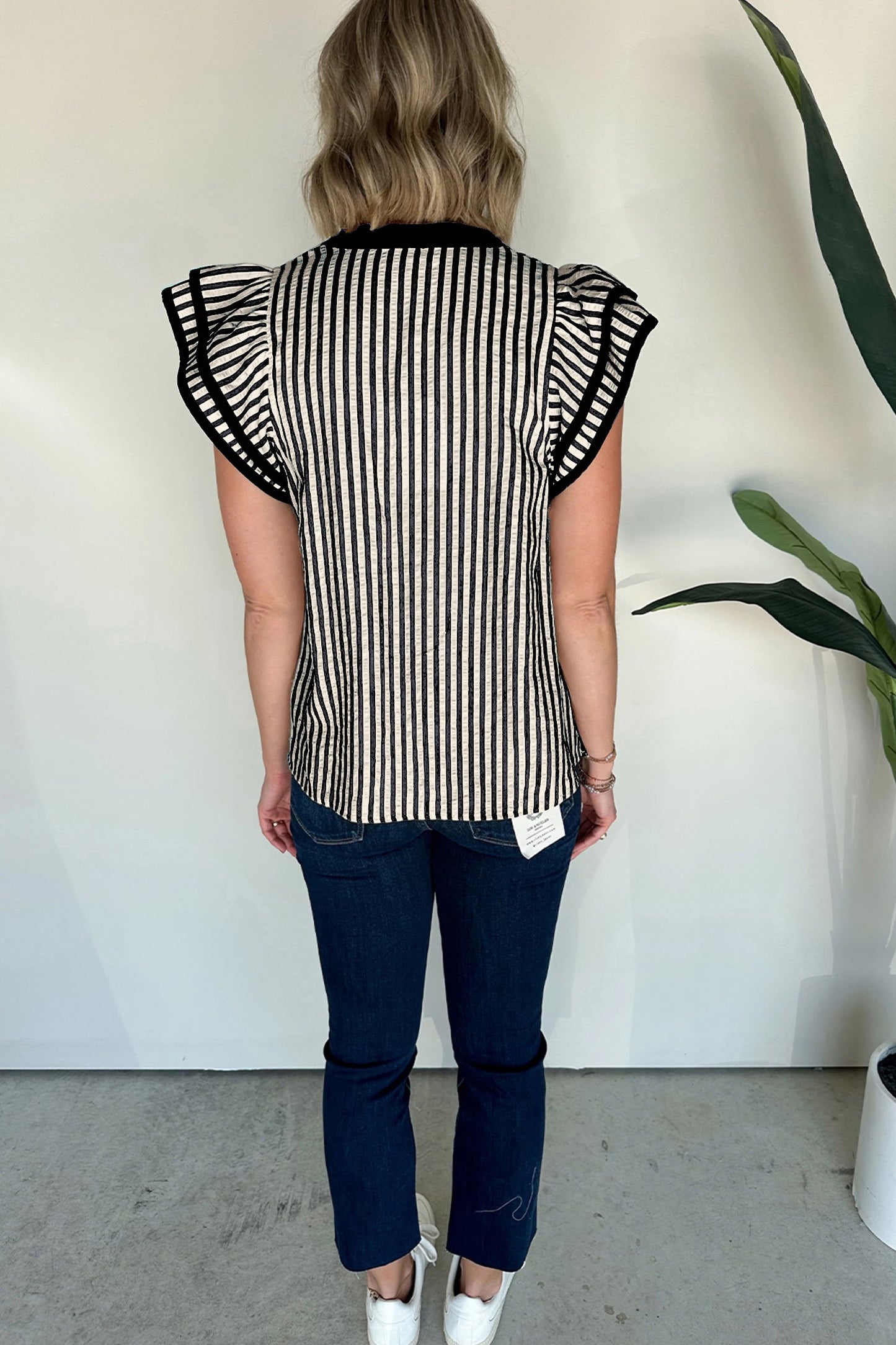 Black Stripe Top