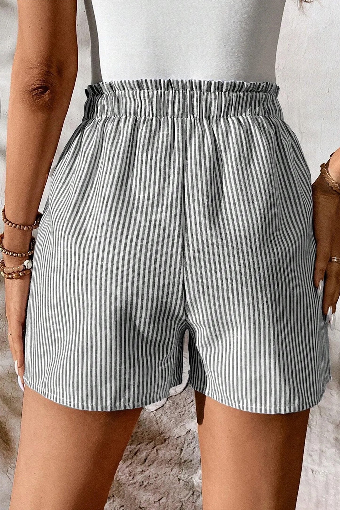 Gray Casual Shorts