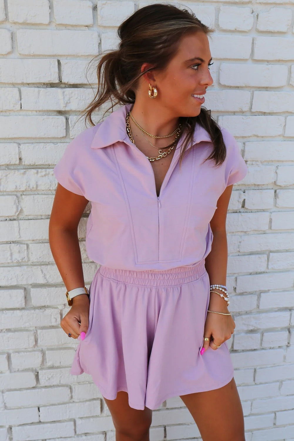 Orchid Romper