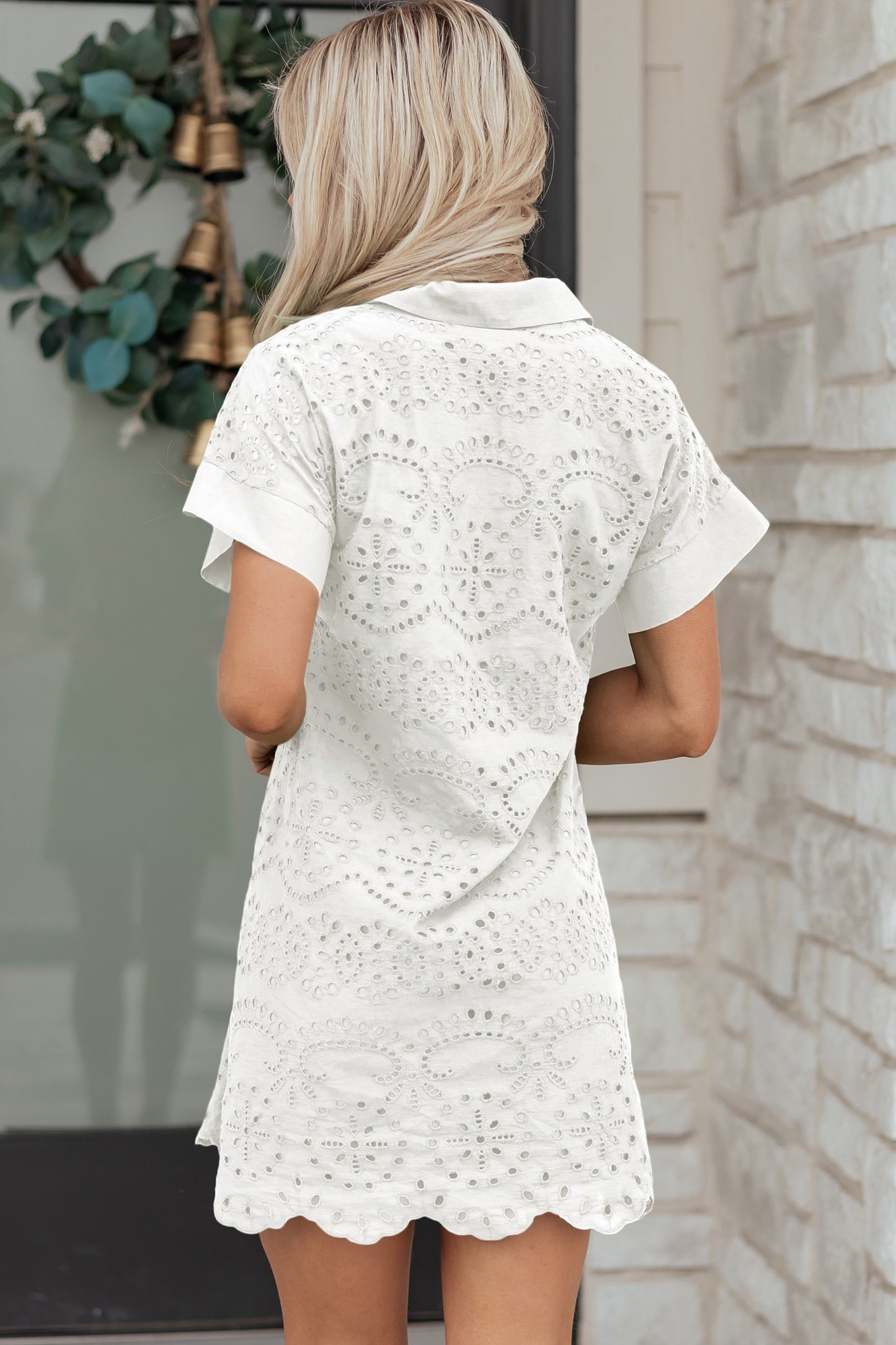 White Eyelet Dress