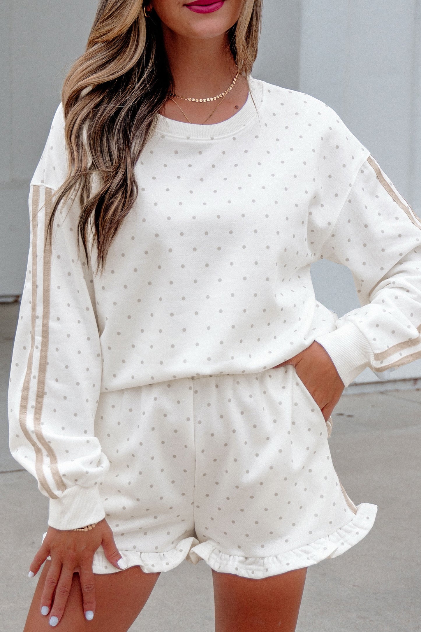 White side stripe set