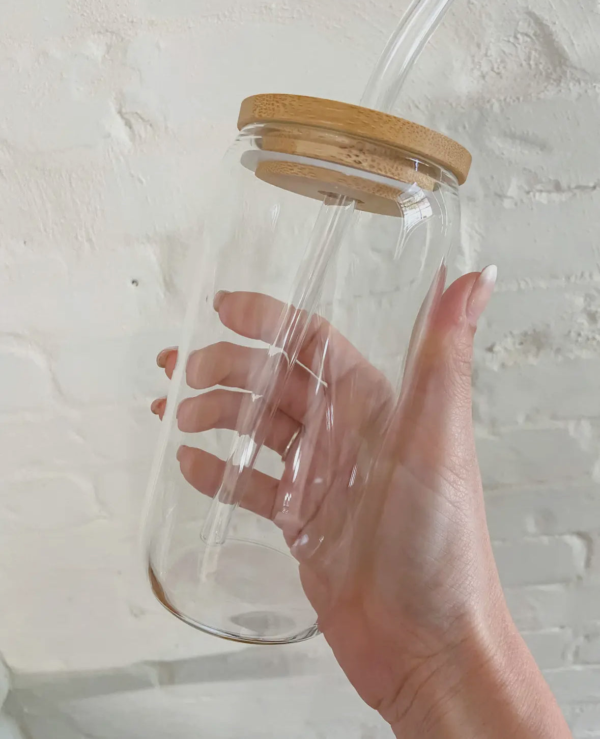 Clear Glass Can (pick wrap live)