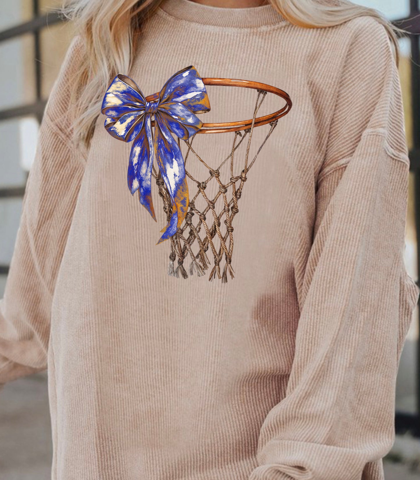 Vintage Bow Hoops Crewneck