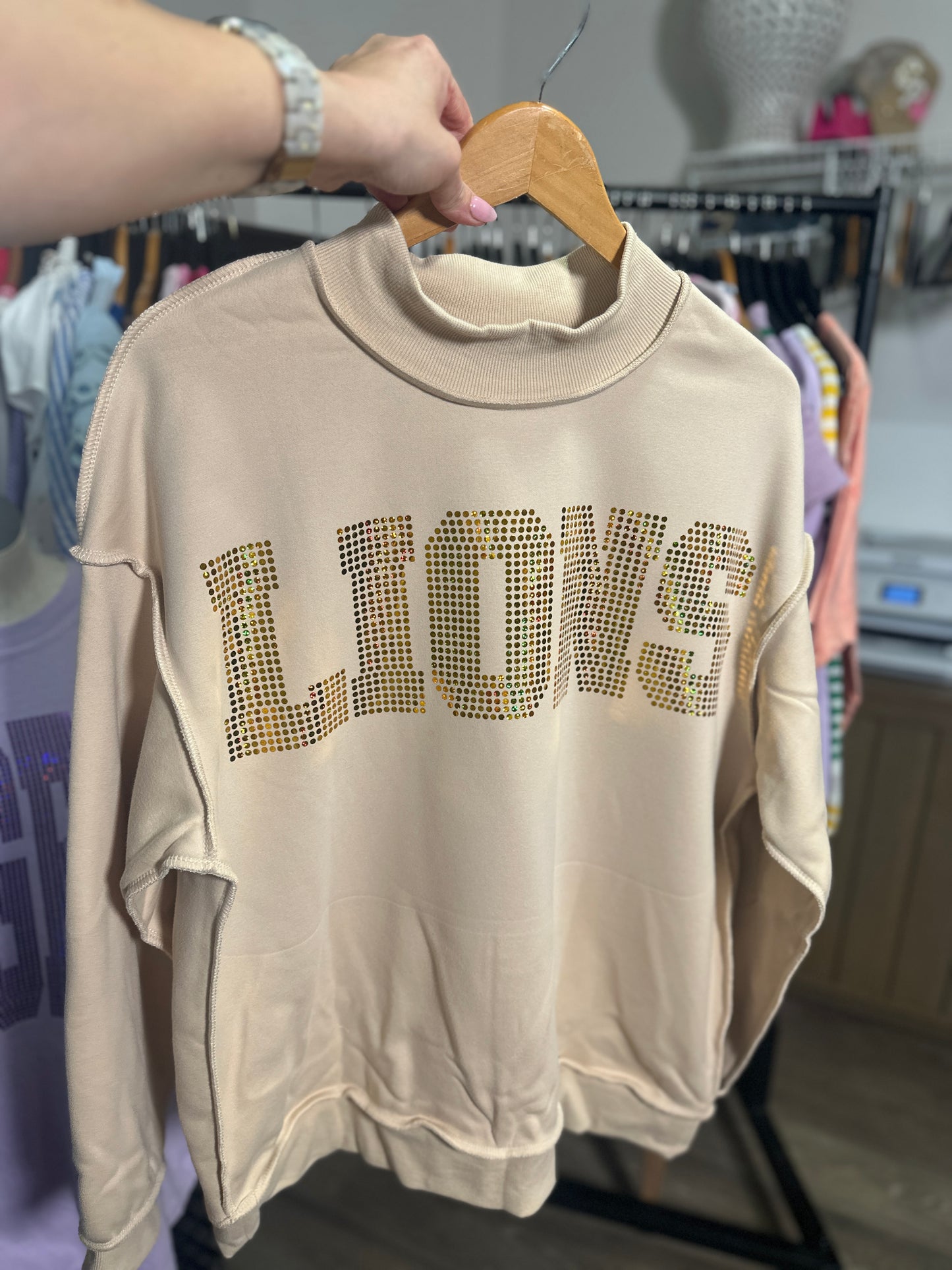 Lions Bling Reversible sweatshirt