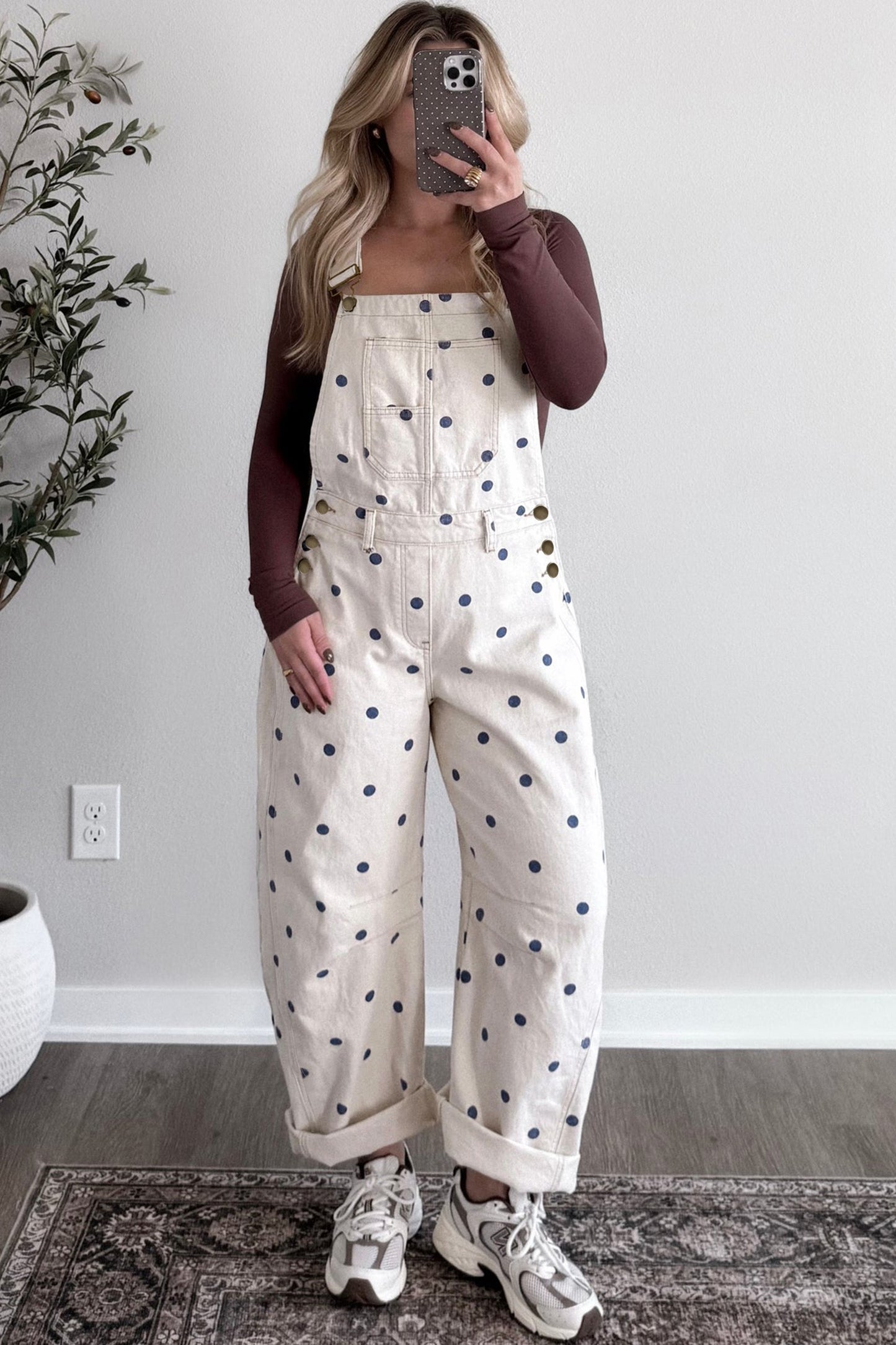 Jet Stream Polka Dot overall