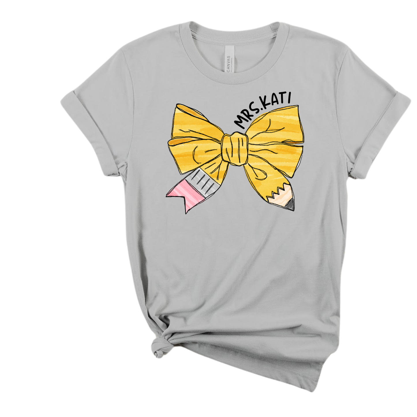 Teacher Coquette Pencil Tee