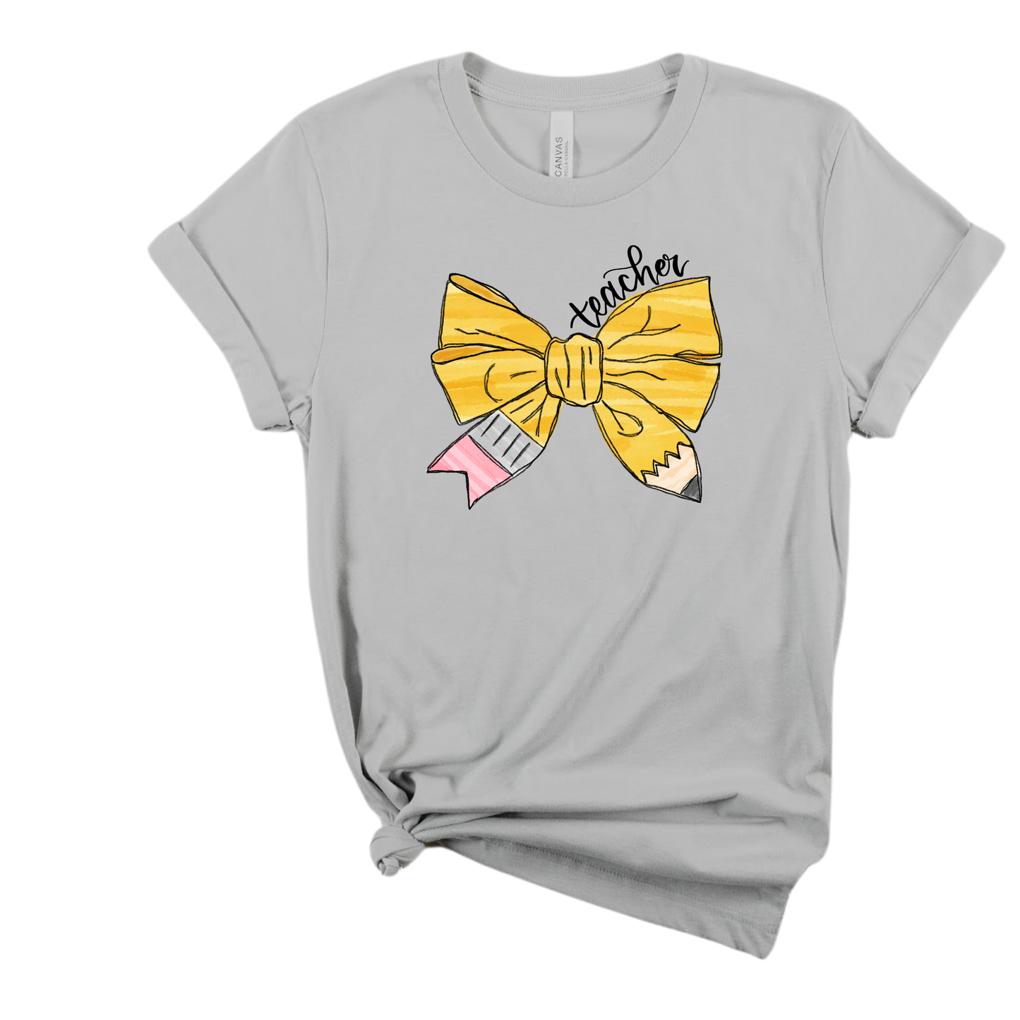 Teacher Coquette Pencil Tee