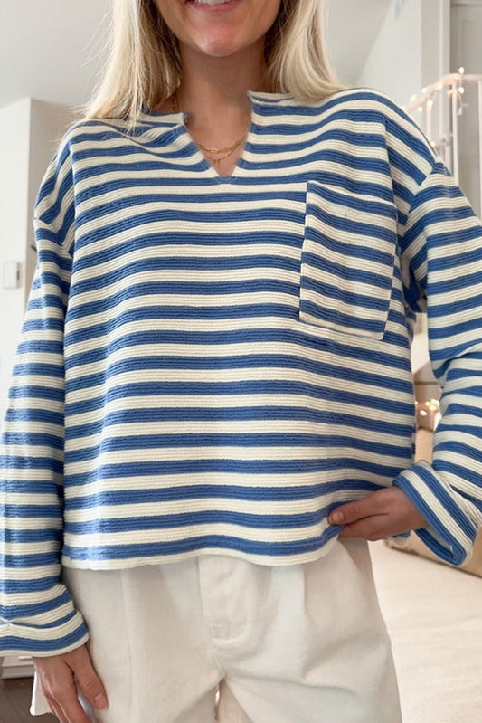 Sky Blue button top