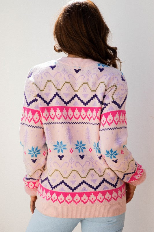 Pink Christmas Sweater
