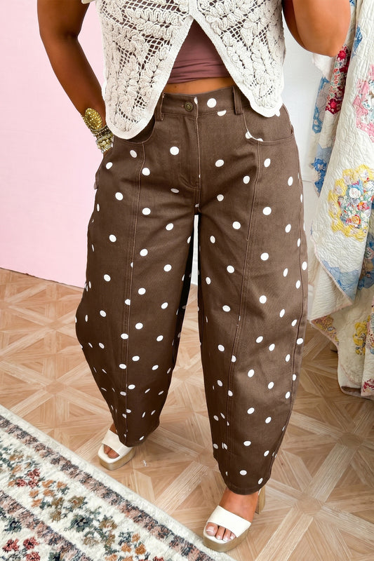 Polka Dot Tailored Jeans